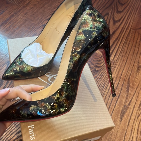 Louboutin Pigalle Follies 100 Patent Camo Color - Picture 4 of 6